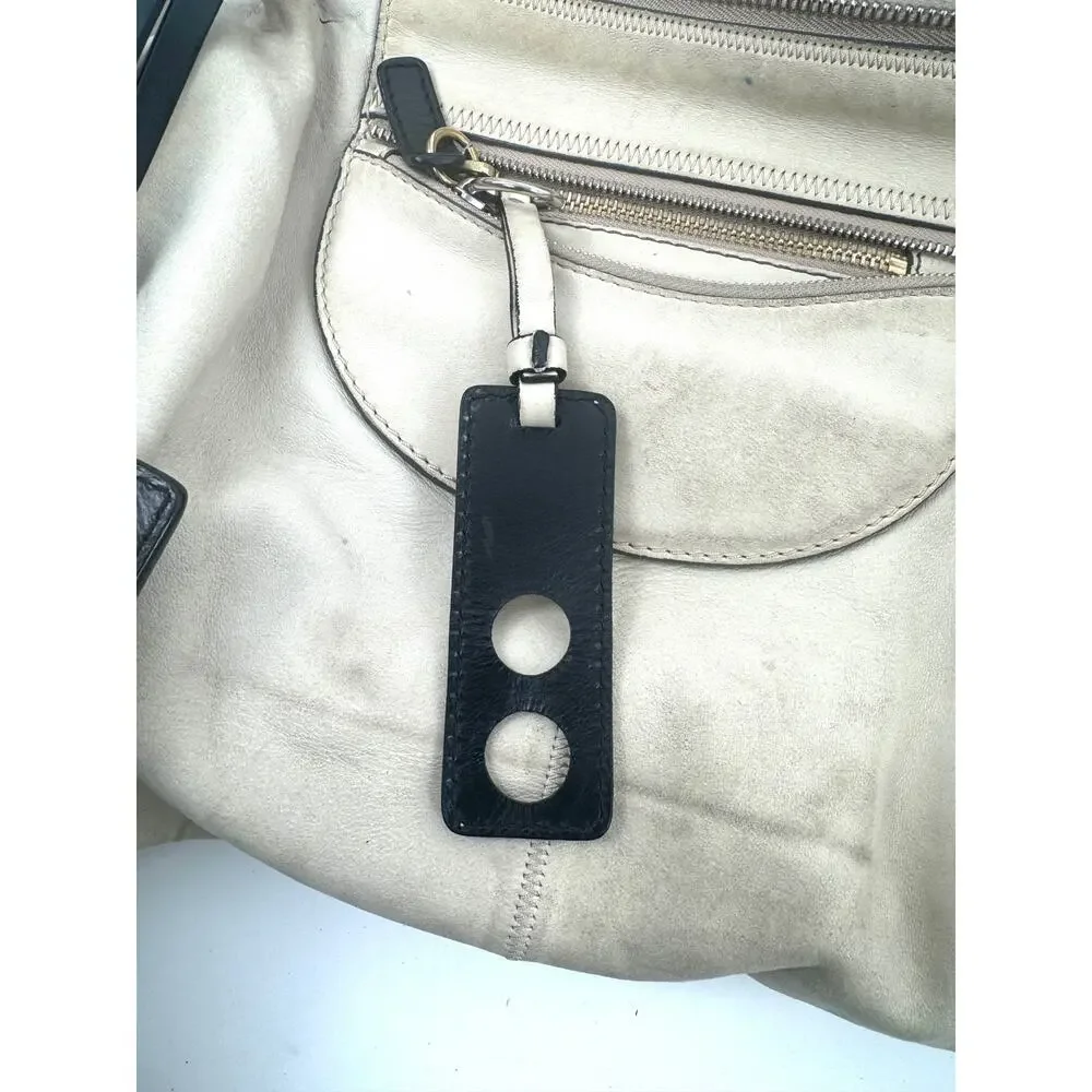 Chloe Cream Suede Leather Hobo Bag